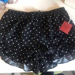 Black Polka Pot Mossimo shorts